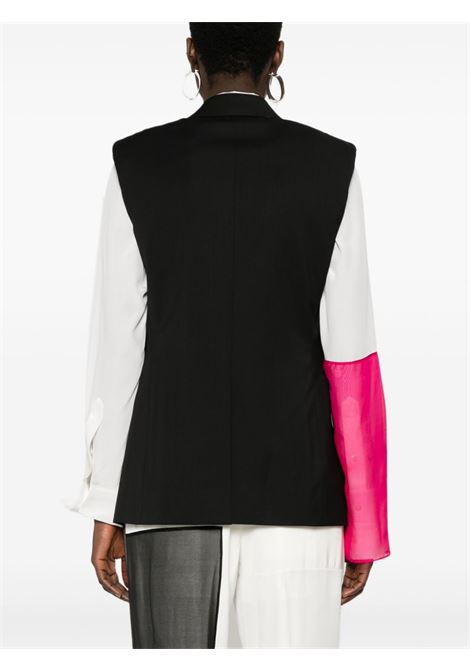 Black tailored gilet - women HELMUT LANG | O01HW110001